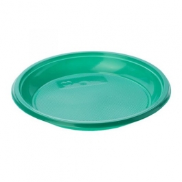 Тарелка десертная D=170 мм зелёный PS (Диапазон)