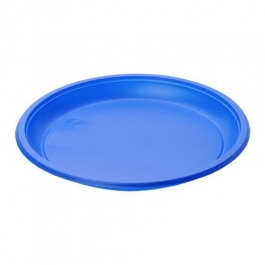 Тарелка десертная D=210 мм синяя PS (Диапазон)