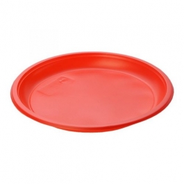 Тарелка десертная D=210 мм красная PS (Диапазон)